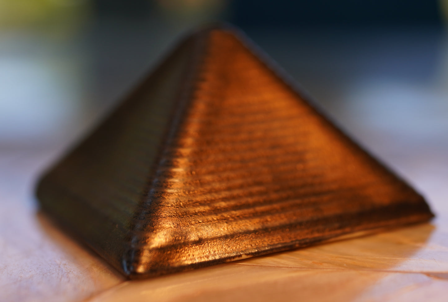 Mini Gold Pyramid Study -- 100x100mm, 50mm tall