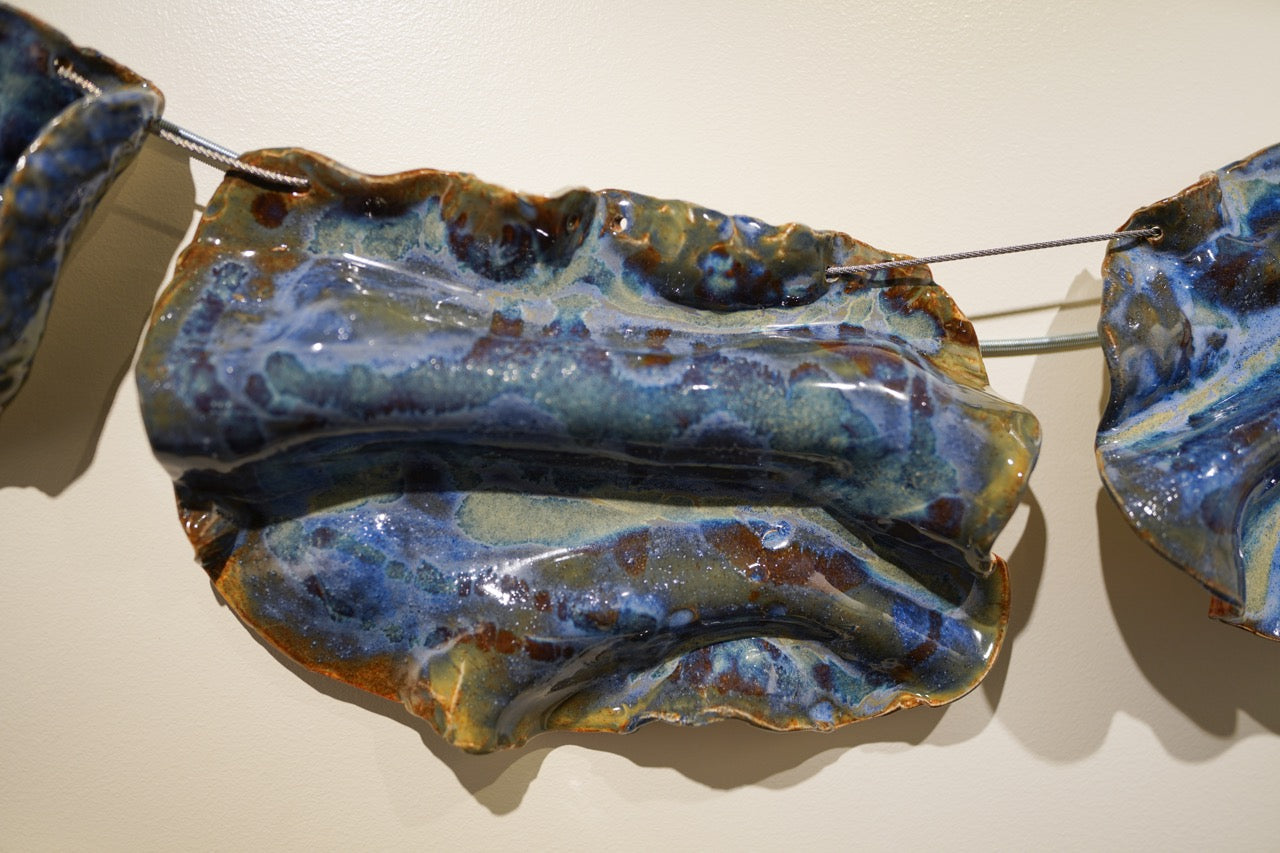 Waves, Carbon Beach - Wave Tile Wall Installation