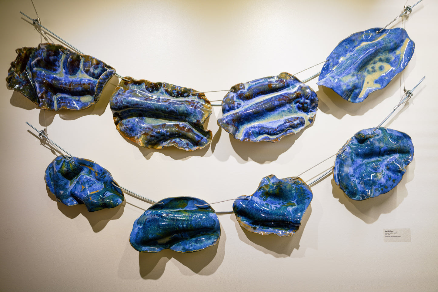 Waves, Carbon Beach - Wave Tile Wall Installation
