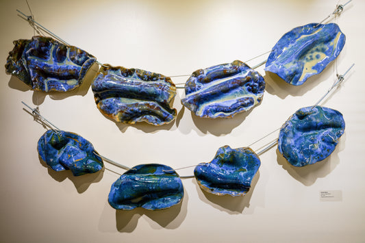 Waves, Carbon Beach - Wave Tile Wall Installation