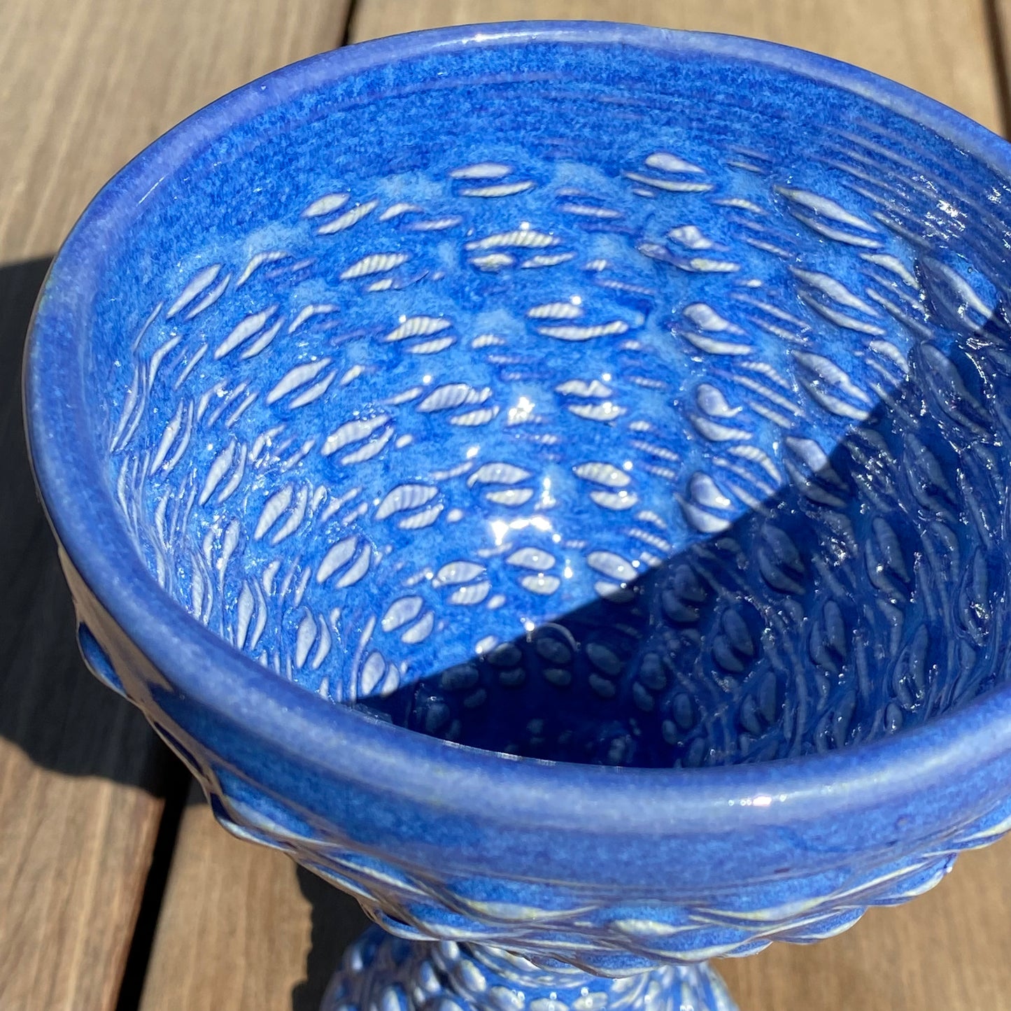 Libation of the Gods Goblet - Brilliant Indigo
