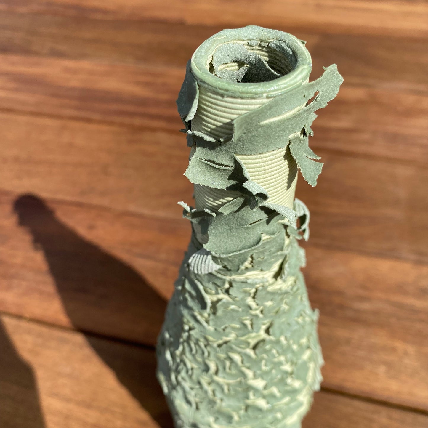 Giving Bottle - Exploding Celadon