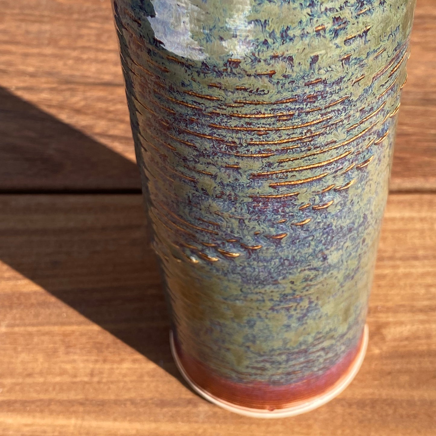 Giving Bottle - Verdant Rivers, Azure and Plum Highlights