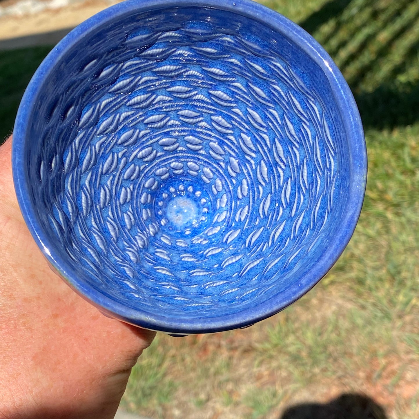 Libation of the Gods Goblet - Brilliant Indigo