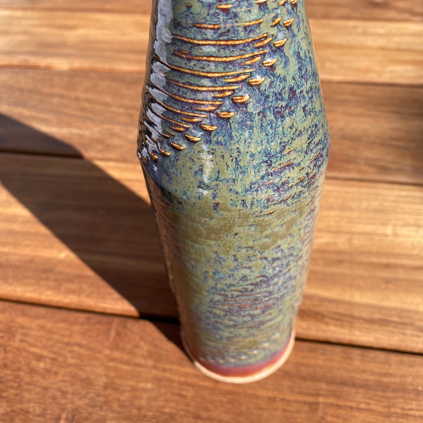 Giving Bottle - Verdant Rivers, Azure and Plum Highlights