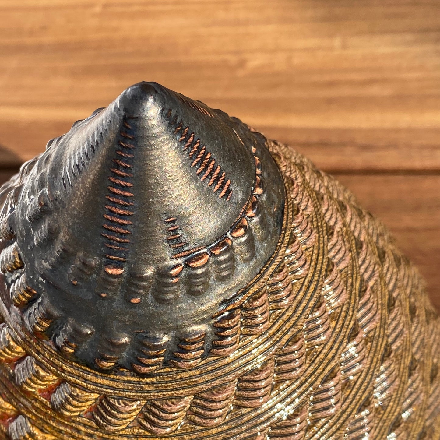 Enclave Vessel - Ancient Jasper with Metallic Tip, Volcanic Rim