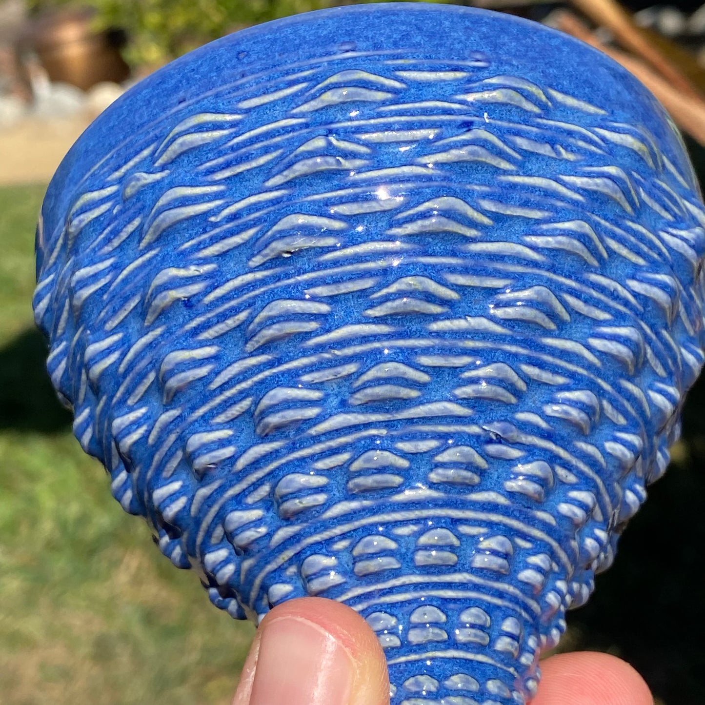 Libation of the Gods Goblet - Brilliant Indigo
