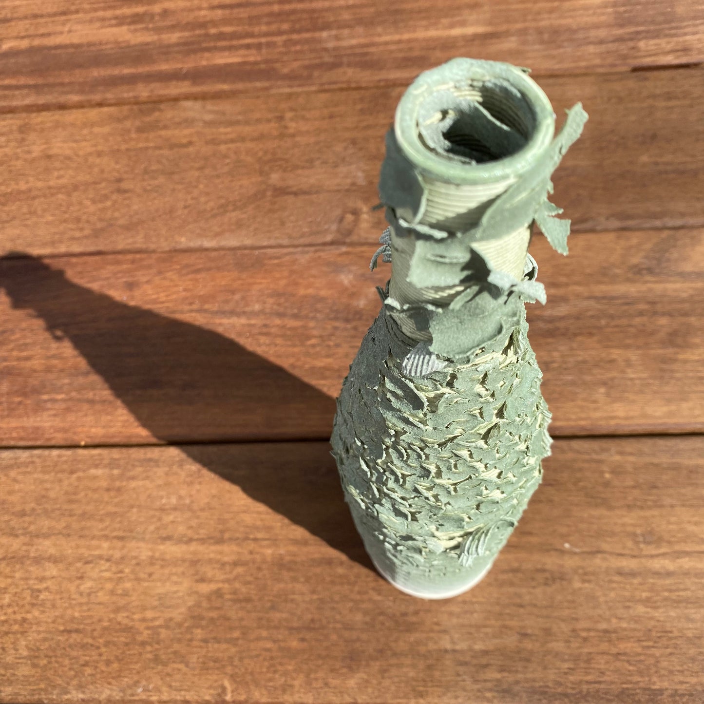 Giving Bottle - Exploding Celadon