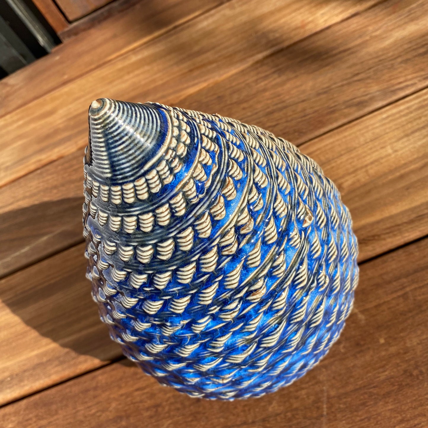 Enclave Vessel - Indigo Rivers with Ancient Jasper Inside