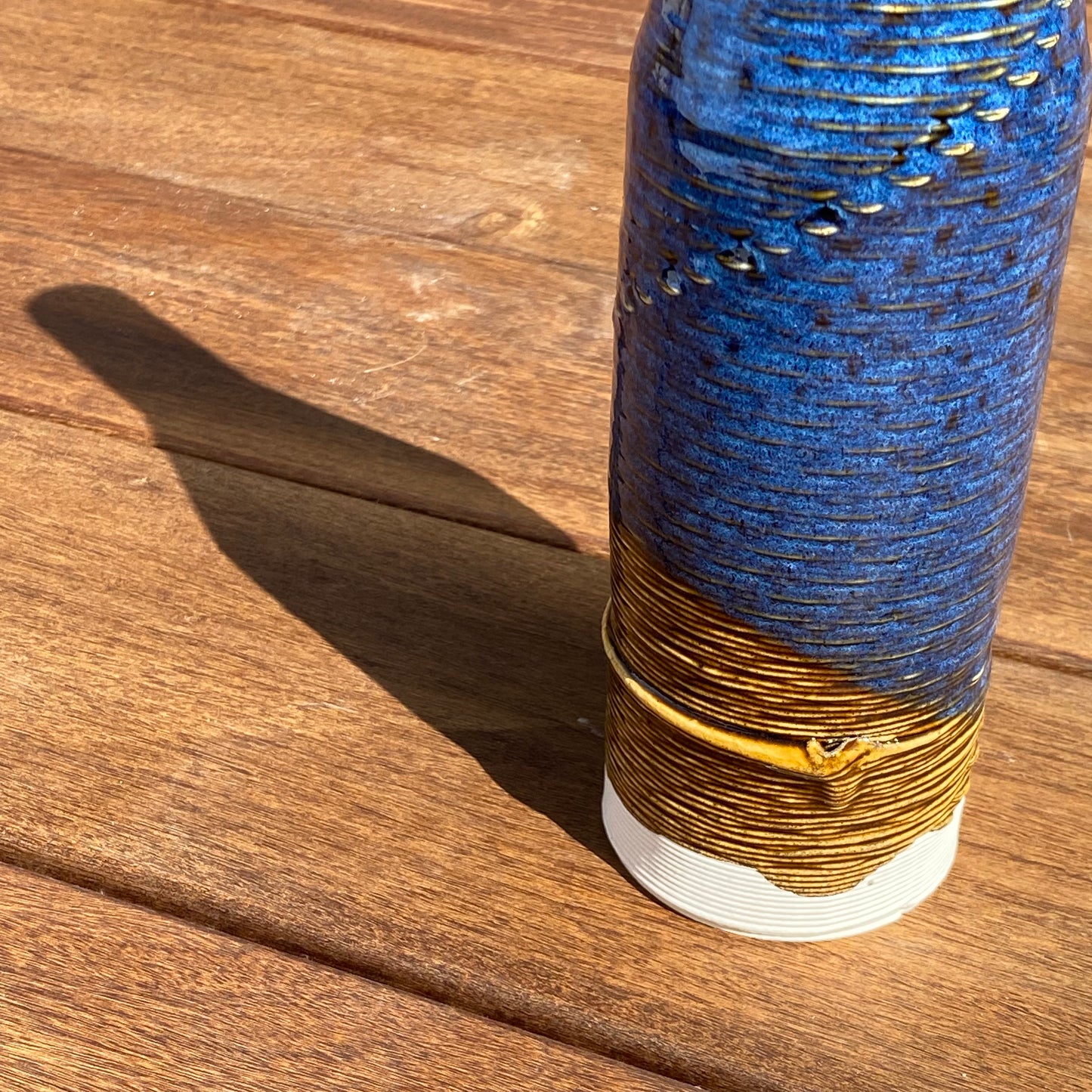Giving Bottle - Amber and Indigo Two