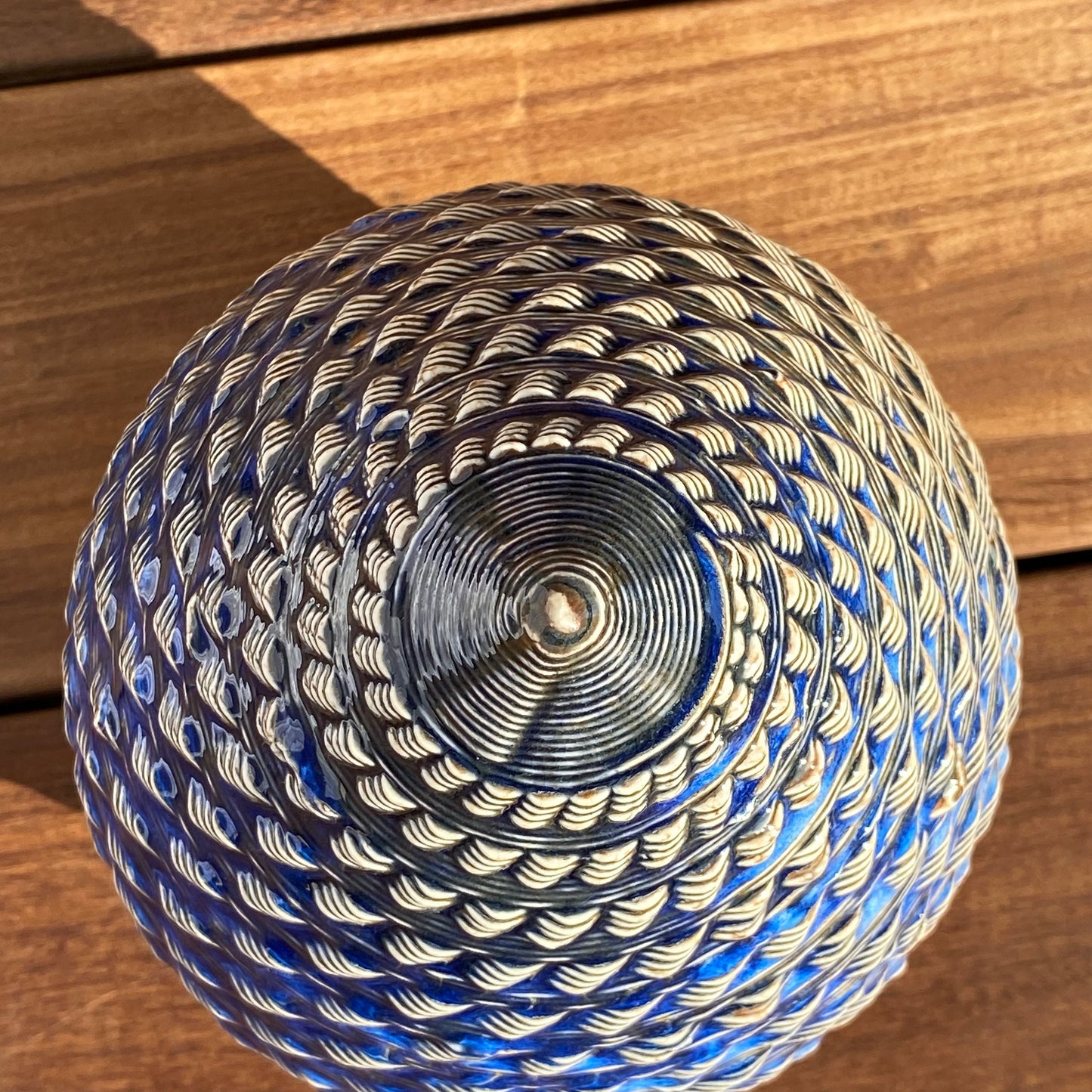 Enclave Vessel - Indigo Rivers with Ancient Jasper Inside