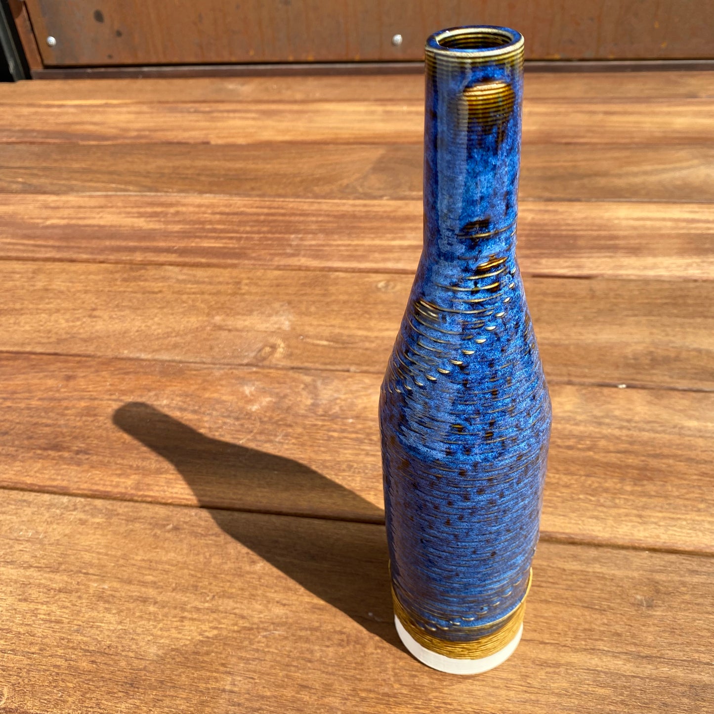 Giving Bottle - Amber and Indigo Two