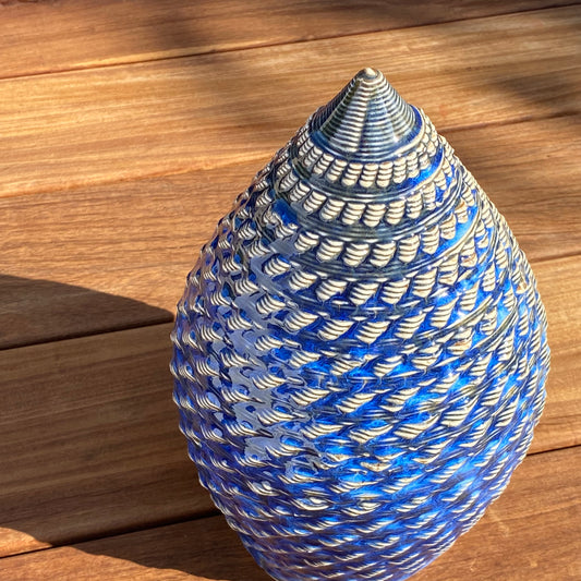 Enclave Vessel - Indigo Rivers with Ancient Jasper Inside