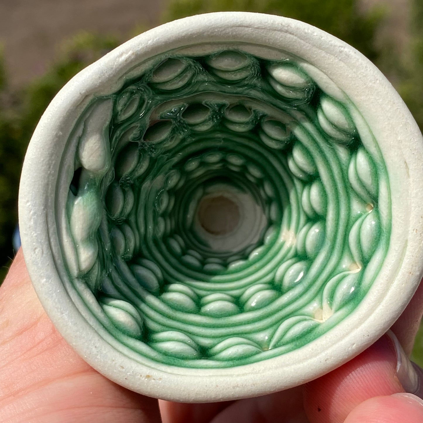 Libation of the Gods Goblet - Indigo and Celadon