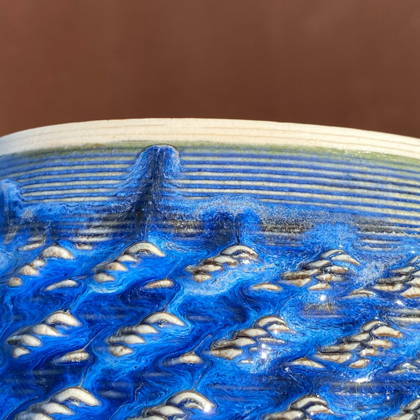 Enclave Vessel - Indigo Rivers with Ancient Jasper Inside