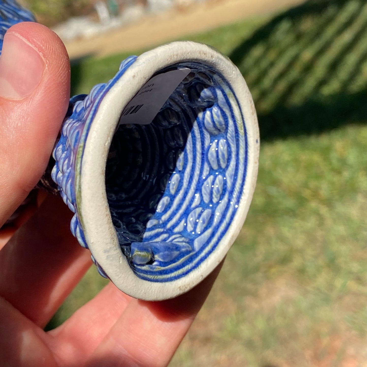 Libation of the Gods Goblet - Brilliant Indigo
