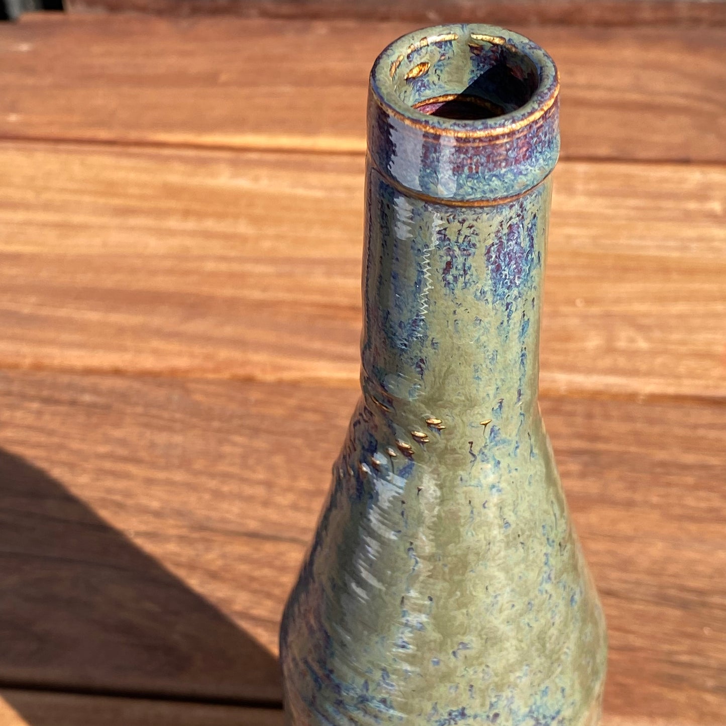 Giving Bottle - Verdant Rivers, Azure and Plum Highlights