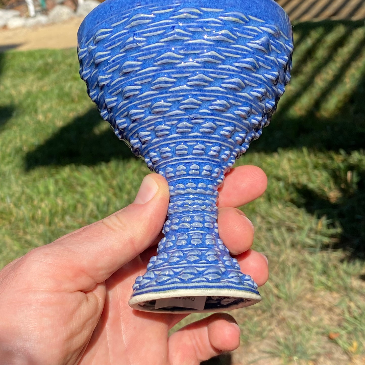 Libation of the Gods Goblet - Brilliant Indigo