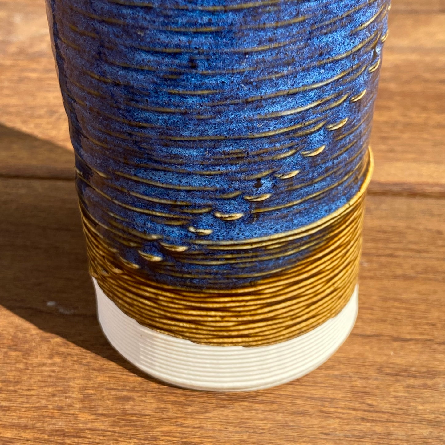Giving Bottle - Amber and Indigo Two