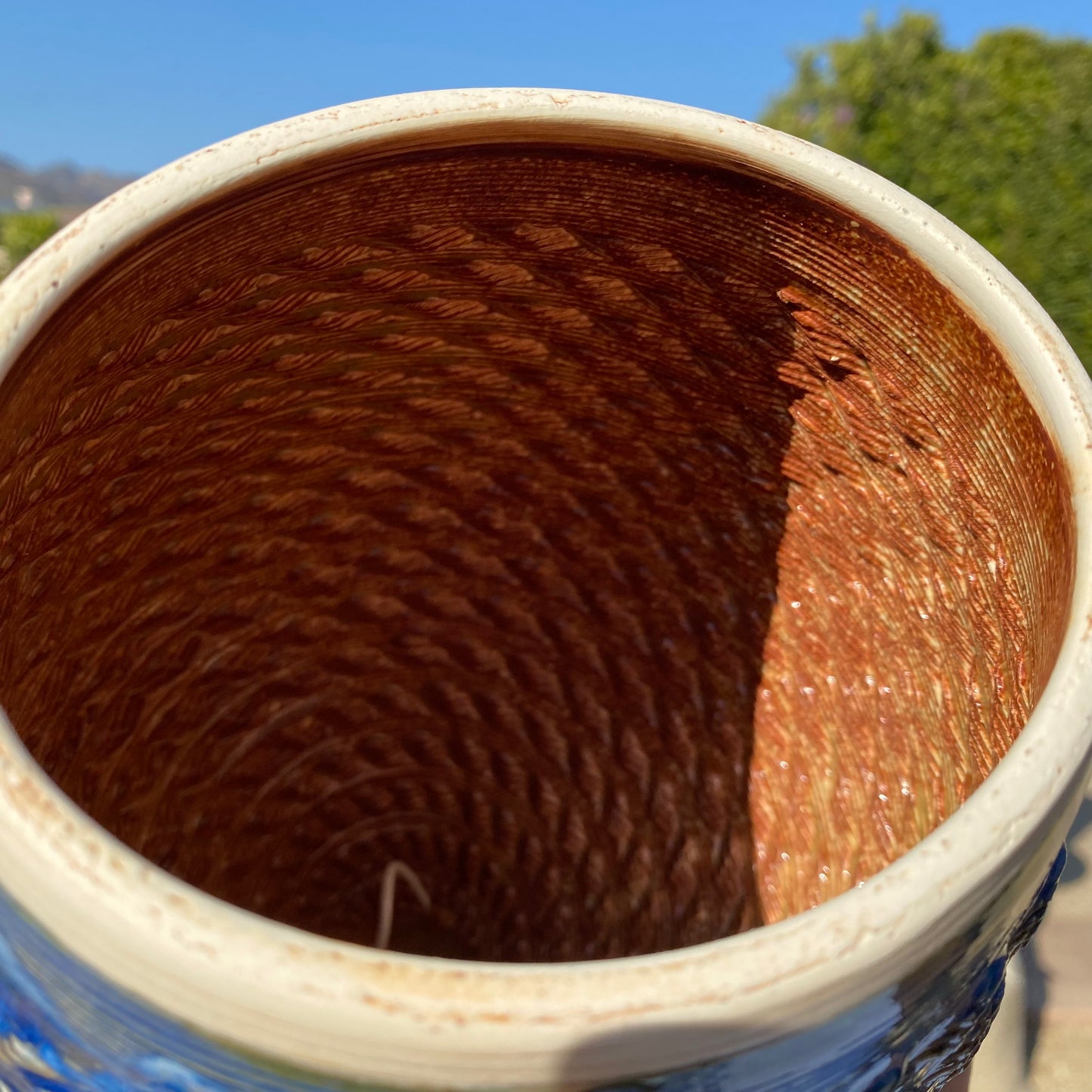 Enclave Vessel - Indigo Rivers with Ancient Jasper Inside