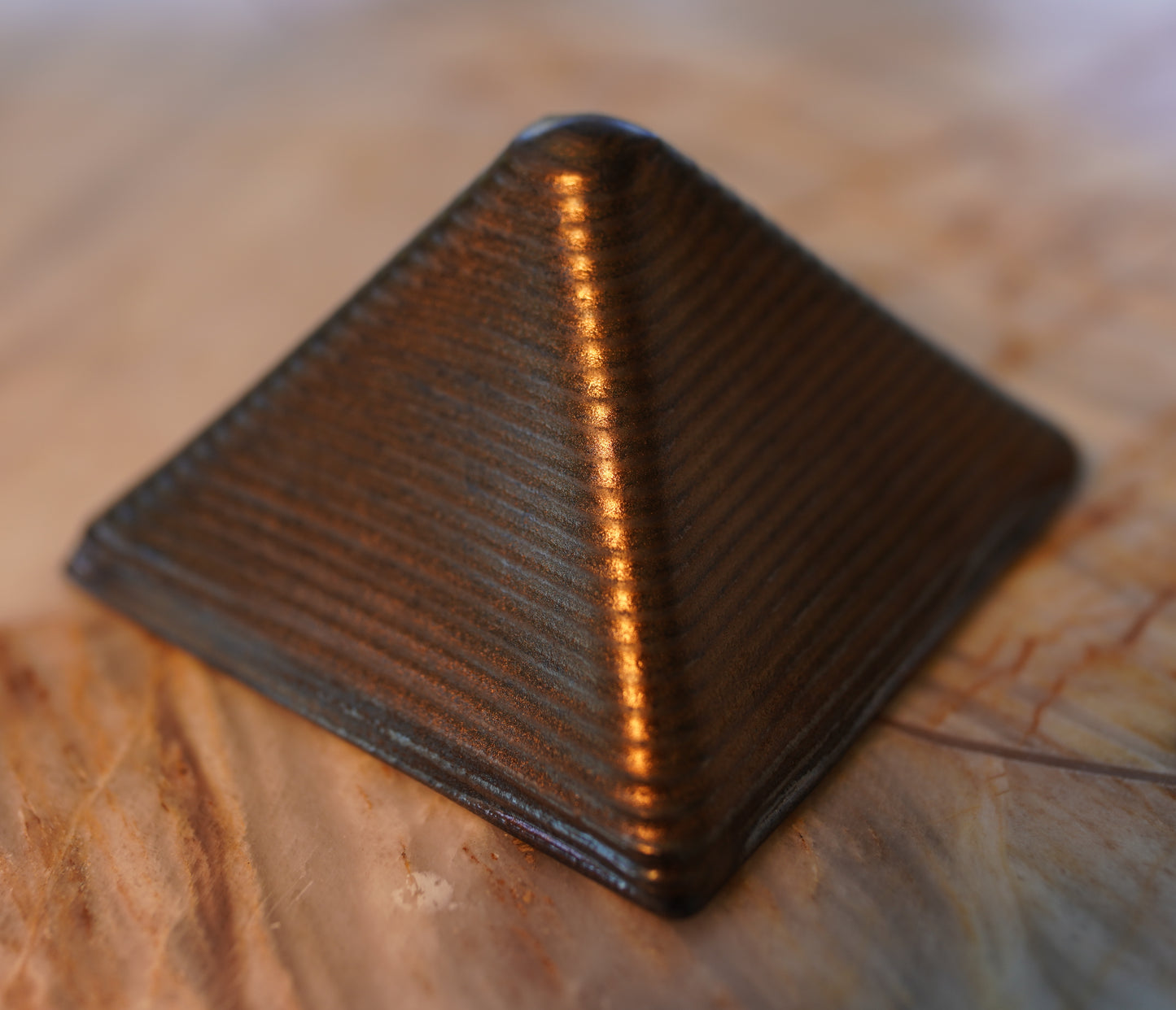 Mini Gold Pyramid Study -- 100x100mm, 50mm tall