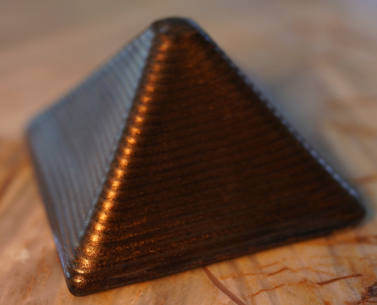 Mini Gold Pyramid Study -- 100x100mm, 50mm tall