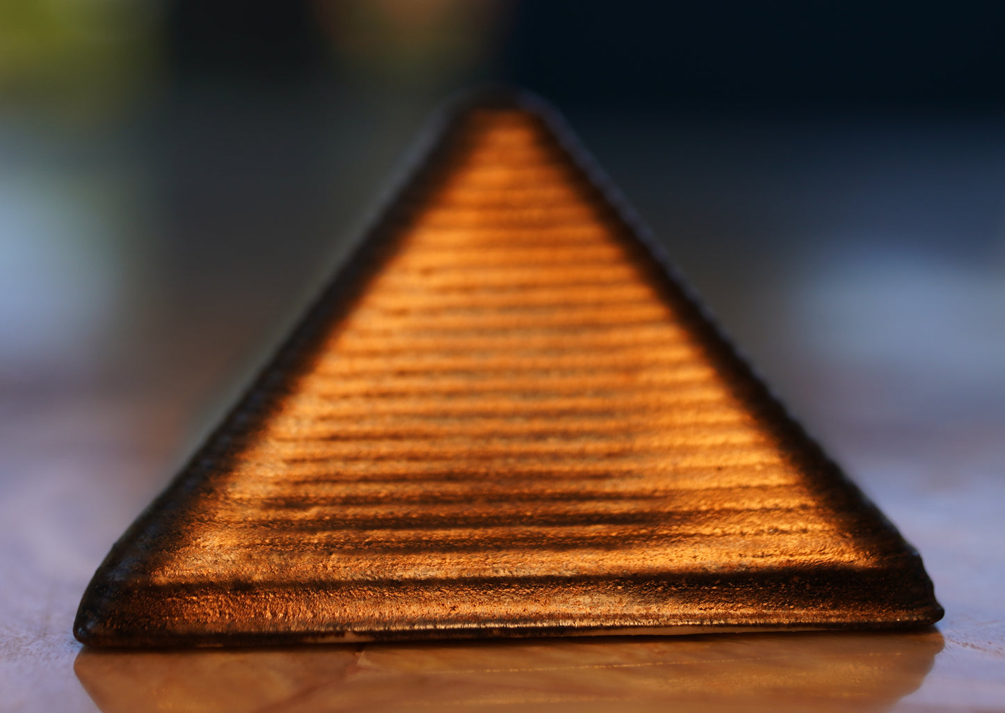 Mini Gold Pyramid Study -- 100x100mm, 50mm tall