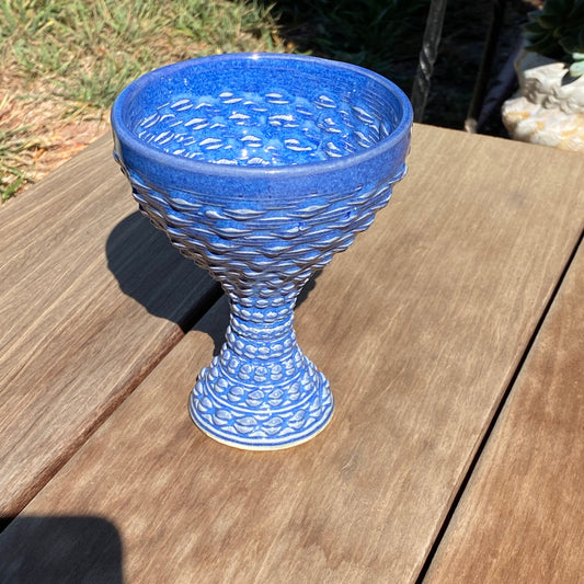 Libation of the Gods Goblet - Brilliant Indigo