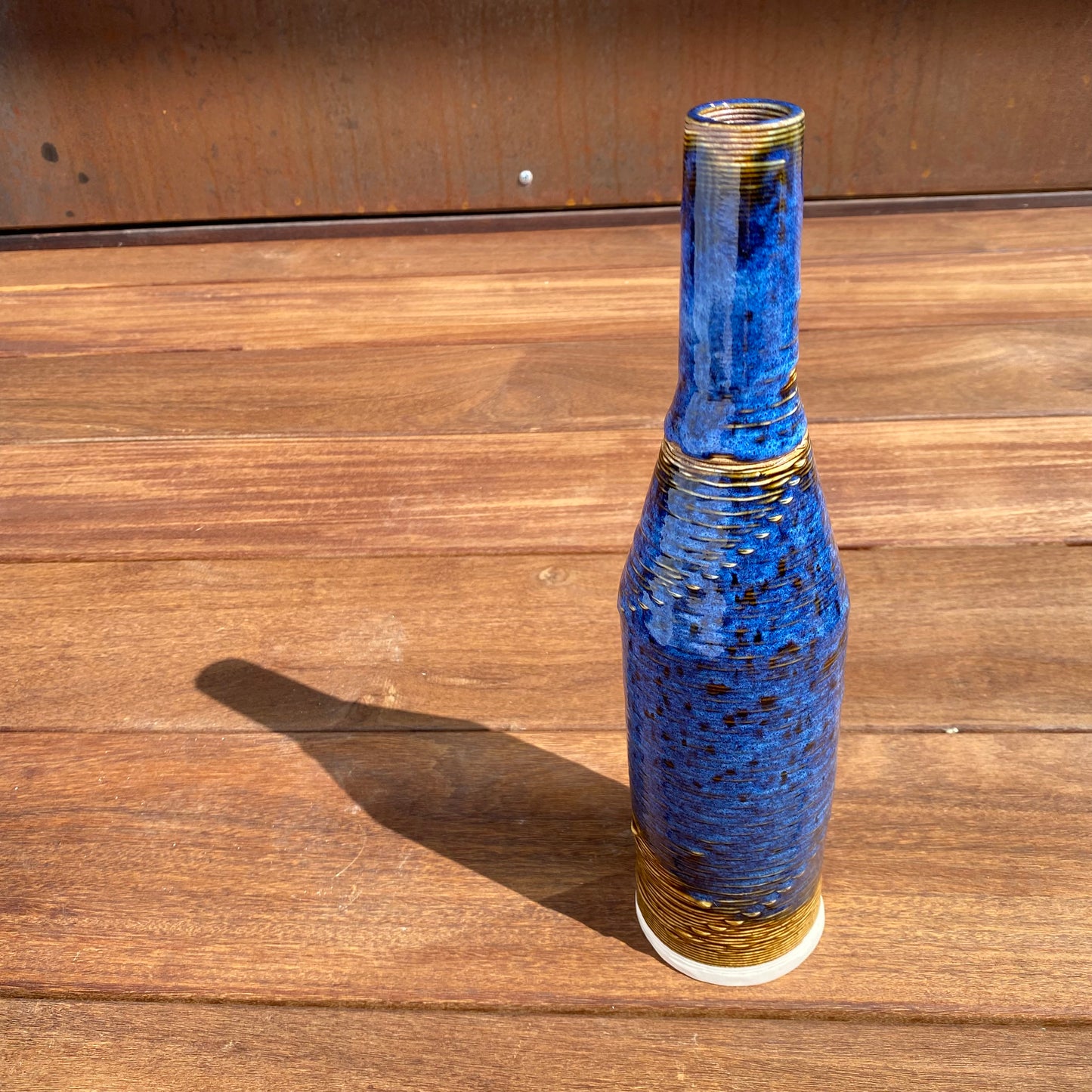 Giving Bottle - Amber and Indigo One